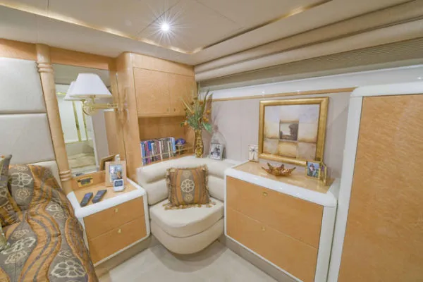 Slide: The Image of Lazzara Yachts *Flybridge MY with Euro Transom* 1999 - 9