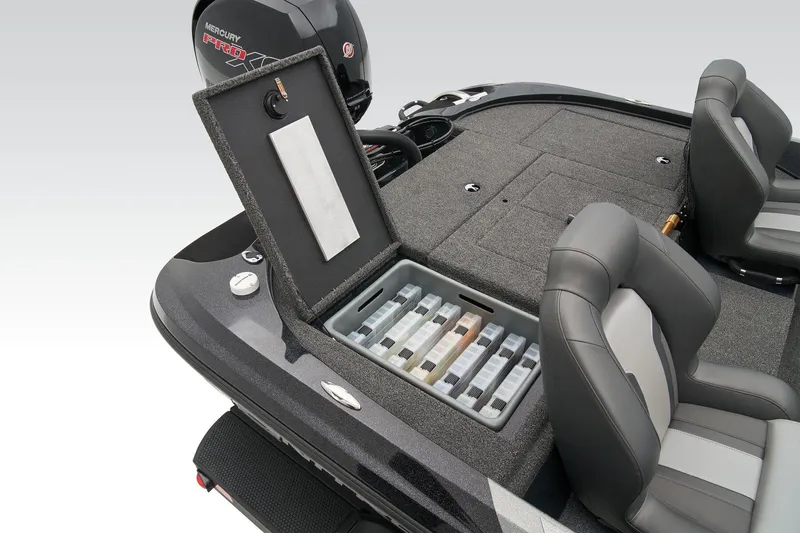 Slide: The Image of Manufacturer Provided Image: 2026 Nitro Z18 Pro boat with open storage compartment and seating. - 60