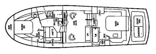Slide: The Image of Chris-Craft Cockpit Motor Yacht 1986 - 1