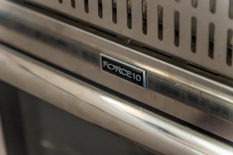 Slide: The Image of Close-up of Force 10 appliance on 2023 Lagoon 46 yacht. - 47