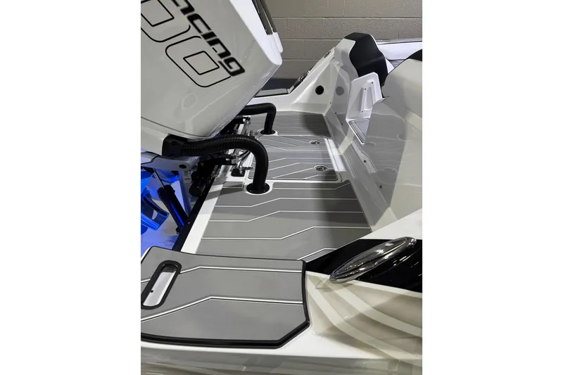 Slide: The Image of 2026 Sunsation 32 CCX boat deck with sleek design and modern features. - 10