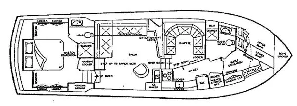 Slide: The Image of Viking 44 Aft Cabin Motoryacht 1986 - 1
