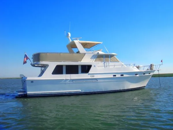 Slide: The Image of Angel Med Yacht Raised Pilothouse 1986 - 1