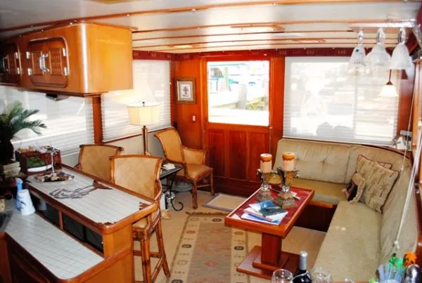 Slide: The Image of Angel Med Yacht Raised Pilothouse 1986 - 2