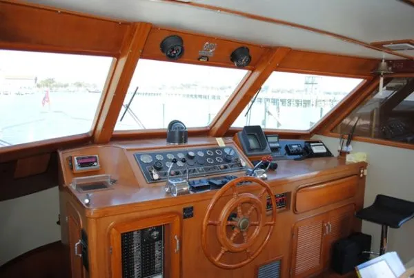 Slide: The Image of Angel Med Yacht Raised Pilothouse 1986 - 4