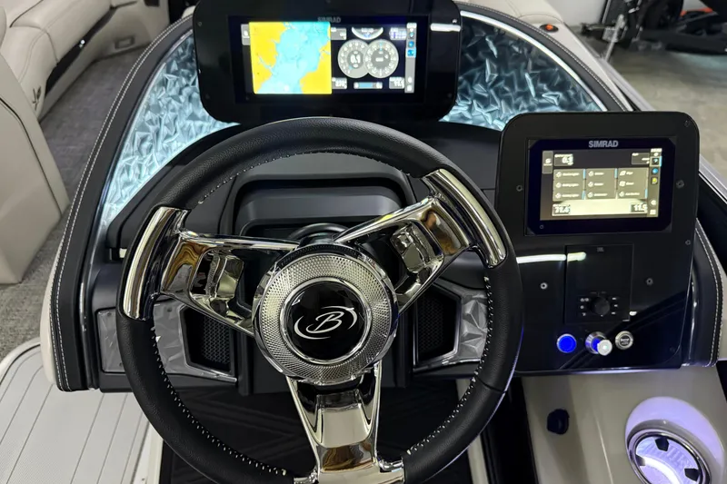 Slide: The Image of Steering wheel and dashboard of 2026 Barletta Lusso 25UA with digital displays. - 27