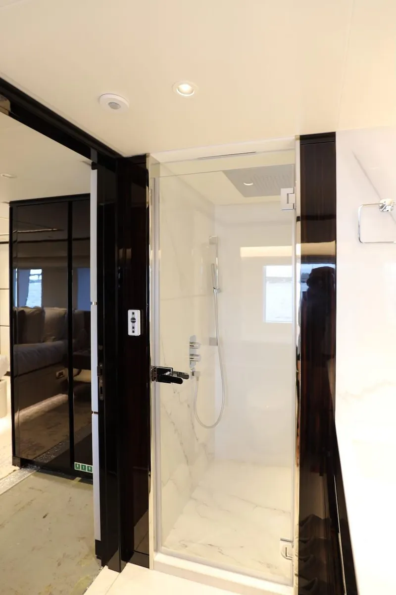 Slide: The Image of Luxurious bathroom shower in 2025 Majesty 120 yacht. - 49