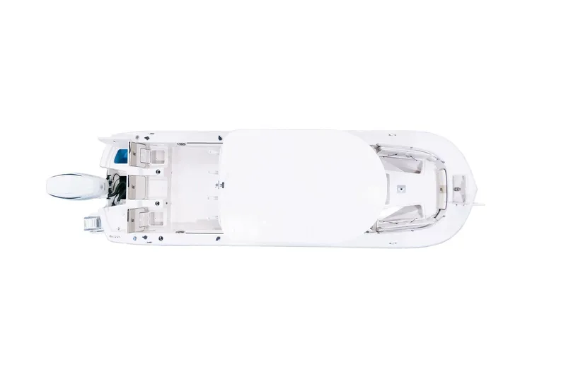 Slide: The Image of Manufacturer Provided Image: Top view of a 2026 Carolina Skiff 26 Ultra Elite boat, showcasing sleek design. - 14