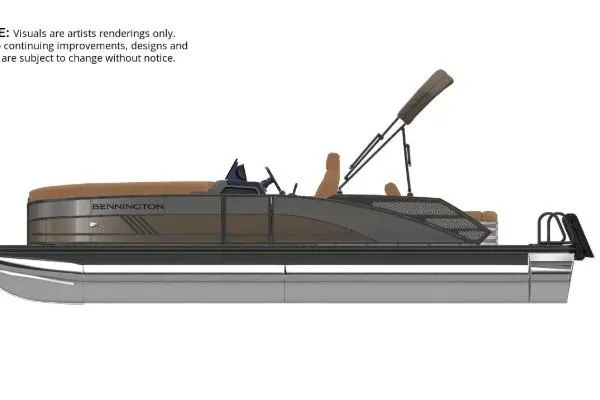 The Image of 2026 Bennington 22 MSB pontoon boat, side view, artist rendering. - 1