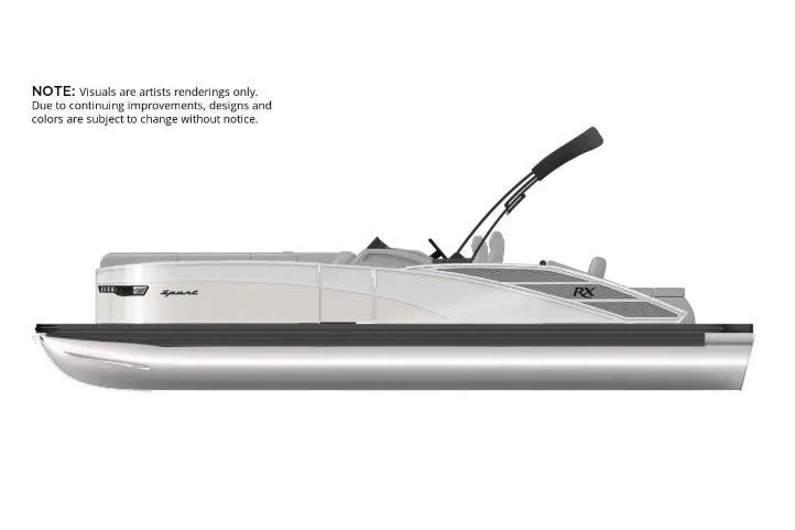 The Image of Bennington 27 RXSBAT2 2026 pontoon boat, side view, sleek design, artist rendering. - 1