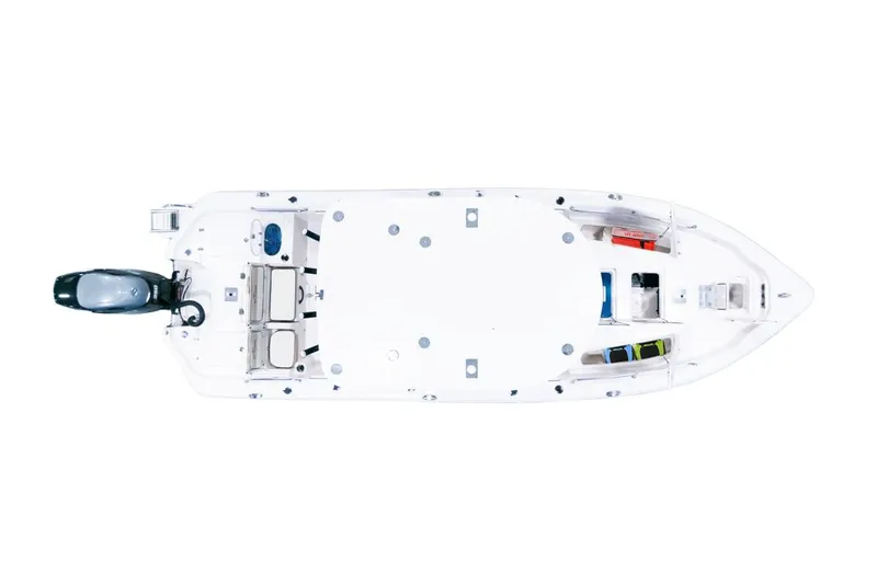 Slide: The Image of Manufacturer Provided Image: Aerial view of 2026 Sea Chaser 26 LX boat model. - 16