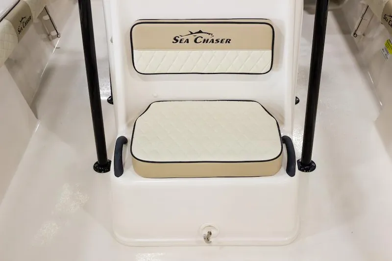 Slide: The Image of Manufacturer Provided Image: 2026 Sea Chaser 26 LX boat on stormy sea with anglers. - 6