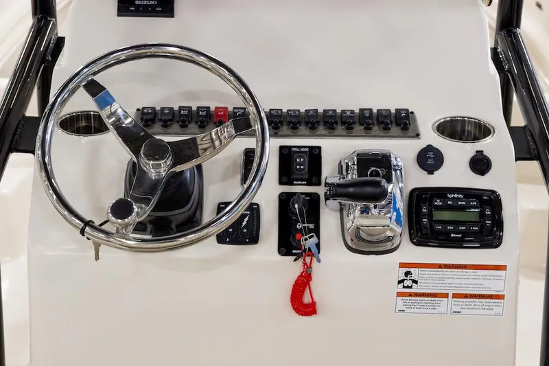 Slide: The Image of Manufacturer Provided Image: Angler fishing on Sea Chaser 26 LX boat. - 7