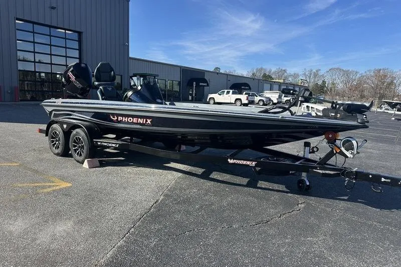 Slide: The Image of 2026 Phoenix 721 ZXL boat on trailer in parking lot, sunny day. - 3