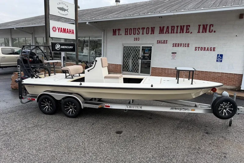 The Image of 2026 Chittum Skiffs 21 Laguna Madre boat on trailer at Mt. Houston Marine dealership. - 0