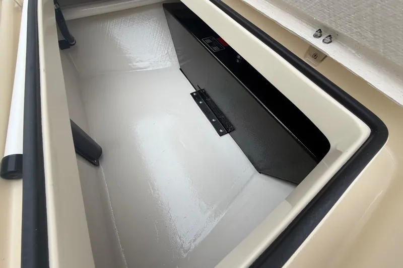 Slide: The Image of 2026 Chittum Skiffs 21 Laguna Madre storage compartment, featuring sleek design and durable materials. - 21