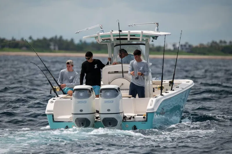 Slide: The Image of Manufacturer Provided Image: 2026 Sea Chaser 30 HFC CC boat with anglers on open water. - 10