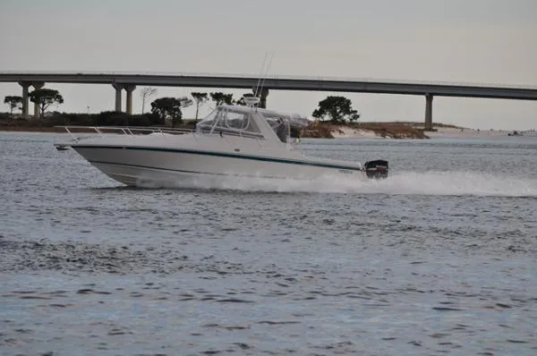 Slide: The Image of Intrepid 376 Walkaround Offshore Fisherman 1994 - 1