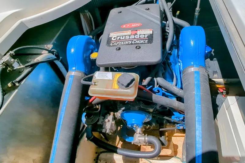 Slide: The Image of Engine of 2004 Carver 360 Mariner with Crusader Captain's Choice 5.7 MPI. - 7