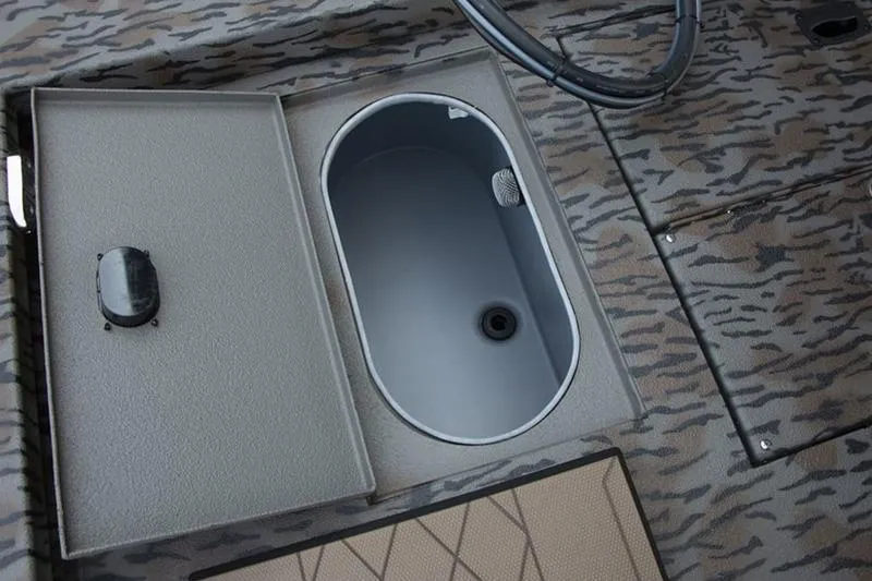 Slide: The Image of 2026 Xpress H190B Bay boat interior with open storage compartment. - 17