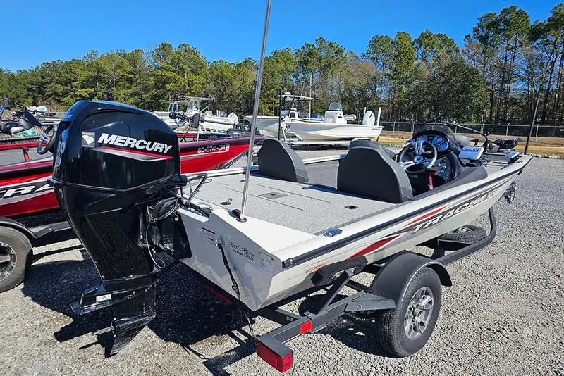 Slide: The Image of 2021 Tracker Pro Team 175 TXW boat with Mercury engine. - 3