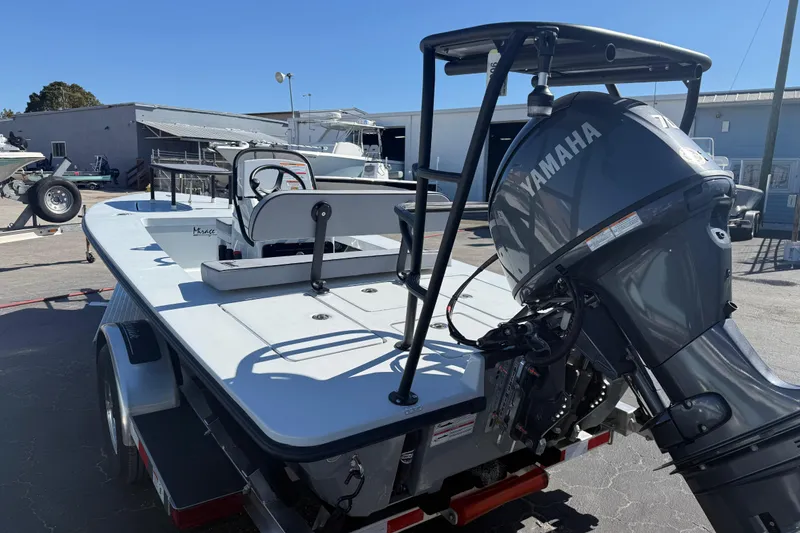 Slide: The Image of 2026 Maverick 17 HPX-S boat with Yamaha outboard motor on trailer. - 5