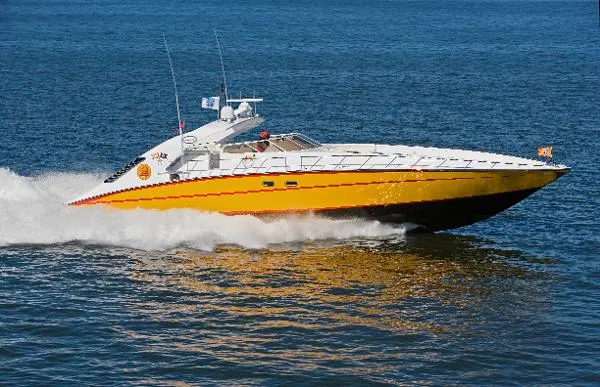 Slide: The Image of SHOELL MARINE HIGH-SPEED OFFSHORE YACHT 2004 - 4