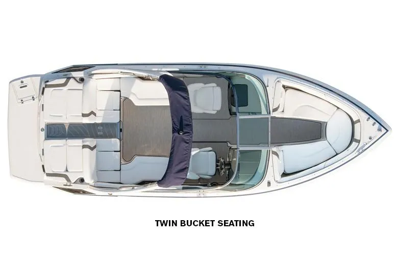 Slide: The Image of Manufacturer Provided Image: 2019 Regal 2300 Bowrider with twin bucket seating, top view. - 3