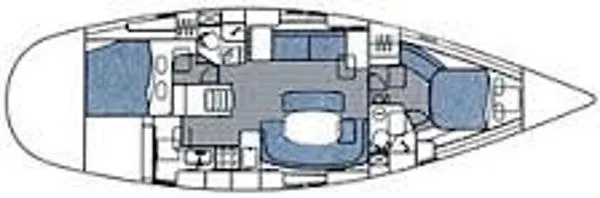 Slide: The Image of Beneteau 461 with Furling Main 1999 - 1