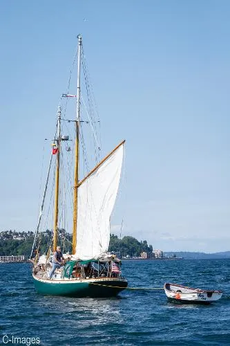 Slide: The Image of Hodgdon Bros. Stadel Gaff Topsail Schooner 1978 - 10