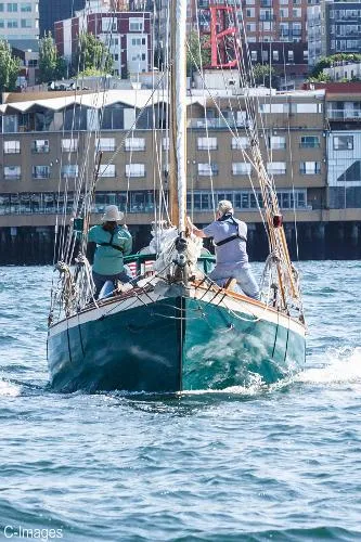 Slide: The Image of Hodgdon Bros. Stadel Gaff Topsail Schooner 1978 - 3