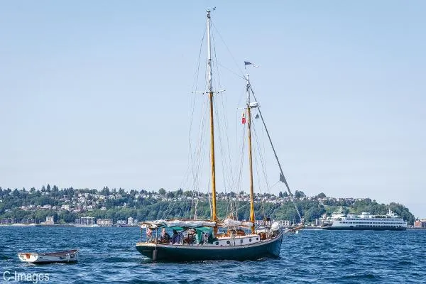 Slide: The Image of Hodgdon Bros. Stadel Gaff Topsail Schooner 1978 - 9