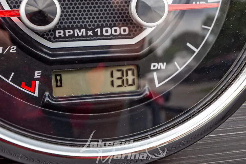 Slide: The Image of Close-up of 2026 Godfrey Sweetwater 2286 SBC tachometer displaying 130 RPM. - 15