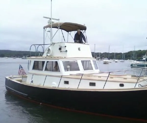 Slide: The Image of HANFFS BOATS Sport Fisherman Convertible 1948 - 1