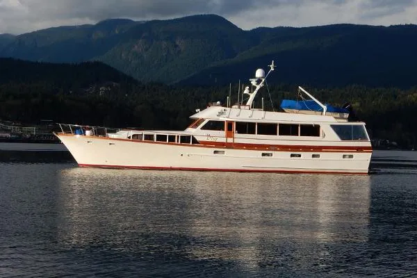 Slide: The Image of Monk McQueen 76 Flushdeck Motoryacht 1980 - 1