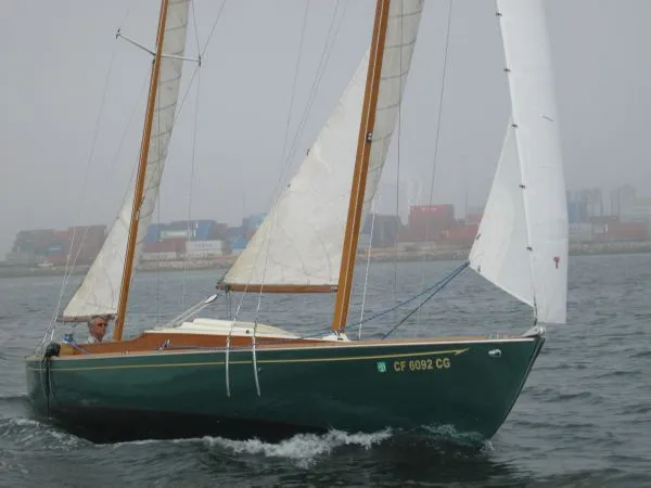 Slide: The Image of Herreshoff "Rozinante" Double Ended Canoe Yawl 1962 - 0