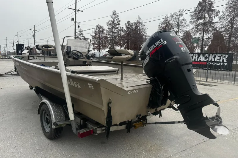 Slide: The Image of 2007 SeaArk Coastal 200 CC boat with Suzuki outboard motor on trailer. - 3