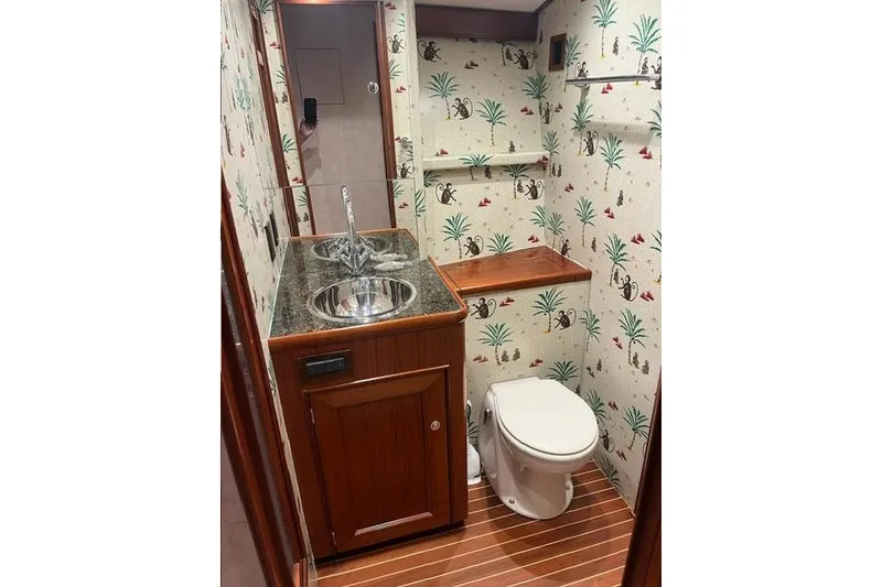 Slide: The Image of Rybovich 60 SIBONEY - Master Stateroom Ensuite Head - 14