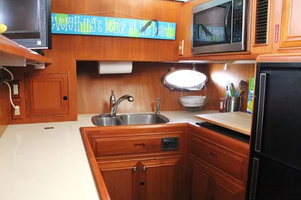 Slide: The Image of Ocean Alexander 44 Sundeck Cockpit Motor Yacht 1998 - 9