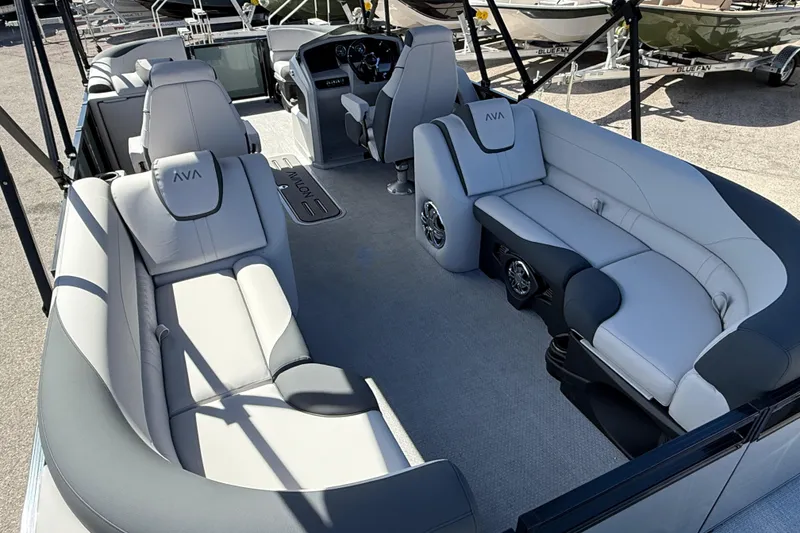 Slide: The Image of 2026 Avalon 2385 LSZ Quad Lounger Tri Toon interior with luxurious seating and modern design. - 10