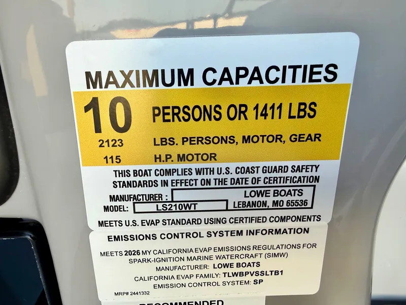 Slide: The Image of Lowe LS Walk Thru 210 WT w/ 60HP Mercury! 2026 - 4