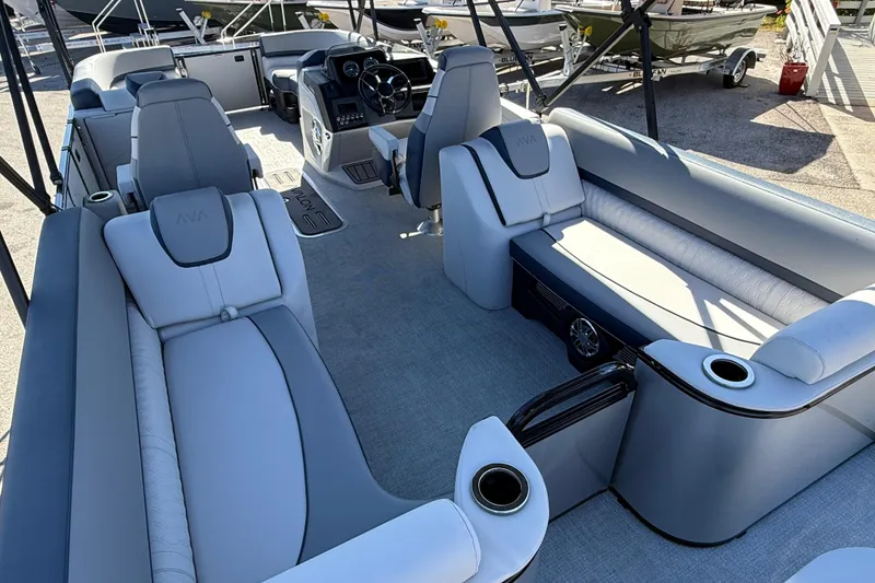 Slide: The Image of 2026 Avalon 2385 Catalina Quad Lounger interior, featuring luxurious seating and modern design. - 10