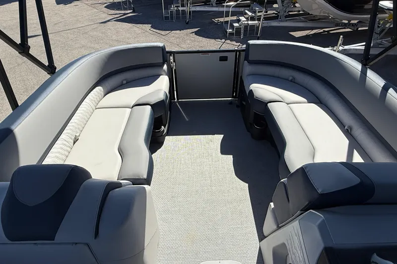 Slide: The Image of 2026 Avalon 2385 Catalina Quad Lounger interior with spacious seating and modern design. - 13