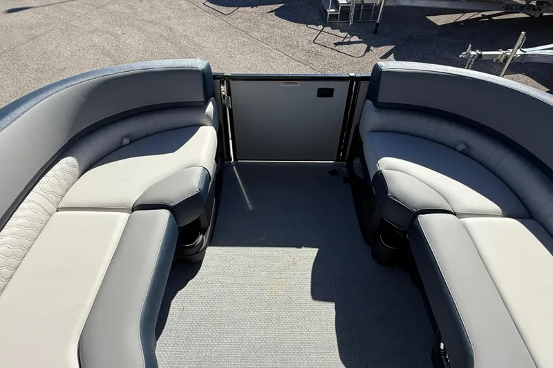 Slide: The Image of 2026 Avalon 2385 Catalina Quad Lounger interior with plush seating and modern design. - 16