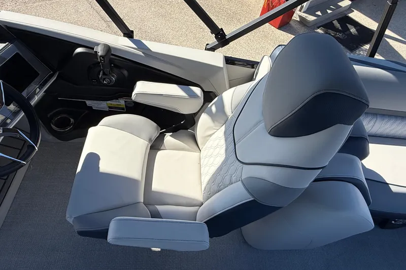 Slide: The Image of Luxurious seating in 2026 Avalon 2385 Catalina Quad Lounger, Tri Toon High Performance boat. - 22