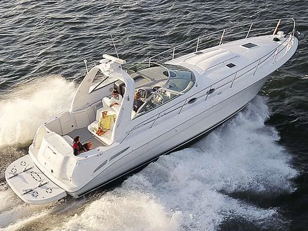 Slide: The Image of Sea Ray 410 Express Cruiser 2000 - 1