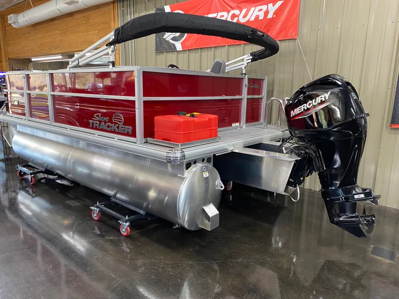 Slide: The Image of Sun Tracker Party Barge 16 DLX 2026 - 16