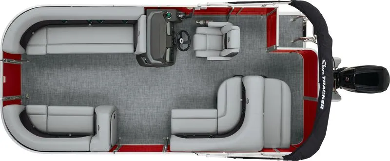 Slide: The Image of Sun Tracker Party Barge 18 DLX 2026 - 5