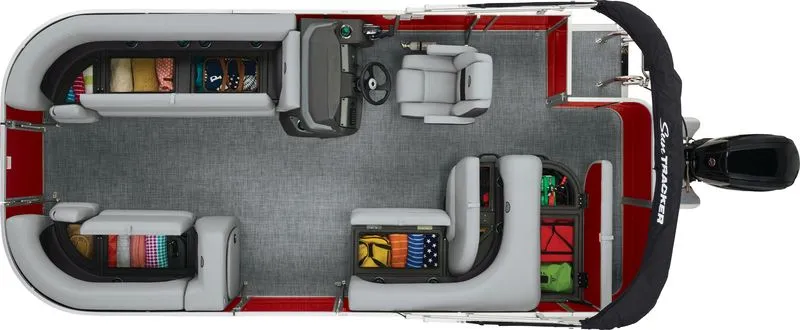 Slide: The Image of Sun Tracker Party Barge 18 DLX 2026 - 6