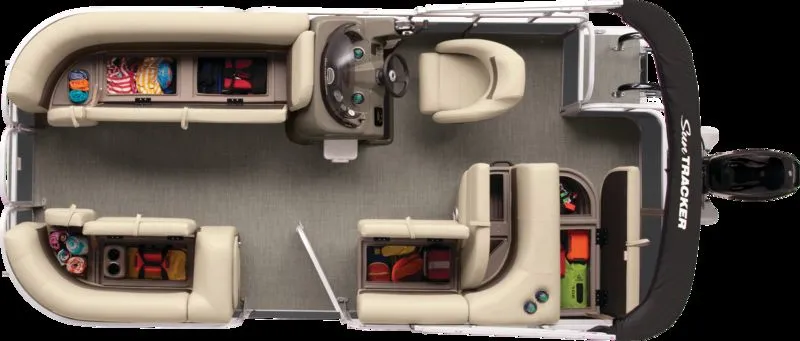 Slide: The Image of Sun Tracker Party Barge 18 DLX 2026 - 7